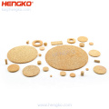 Hengko Disc de filtro de bronce sinterizado de filtro de disco sinterizado de alta calidad de alta calidad